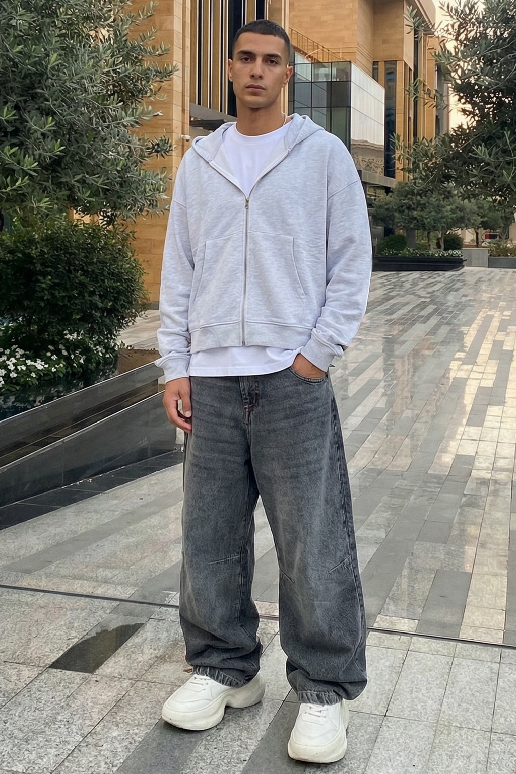 skater baggy fit denim