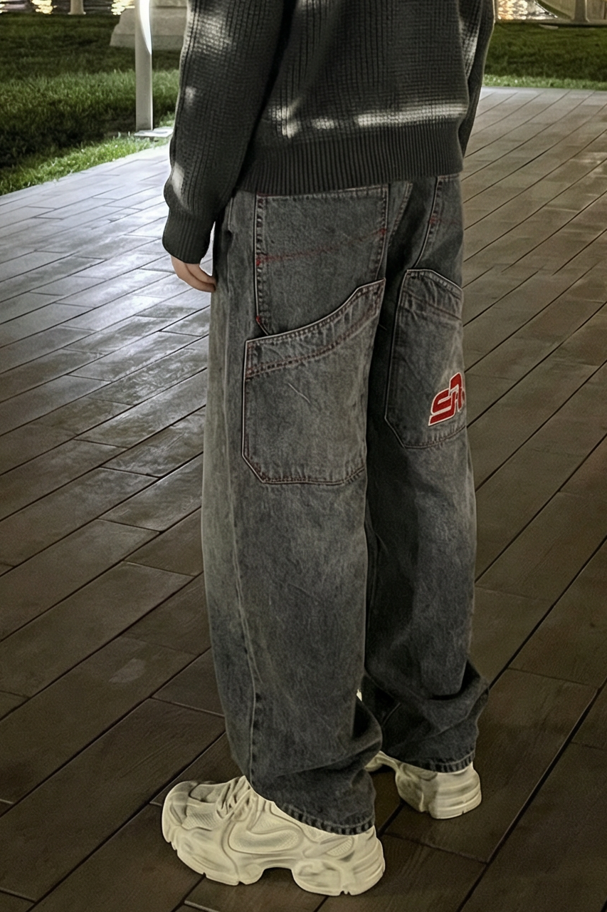 skater baggy fit denim
