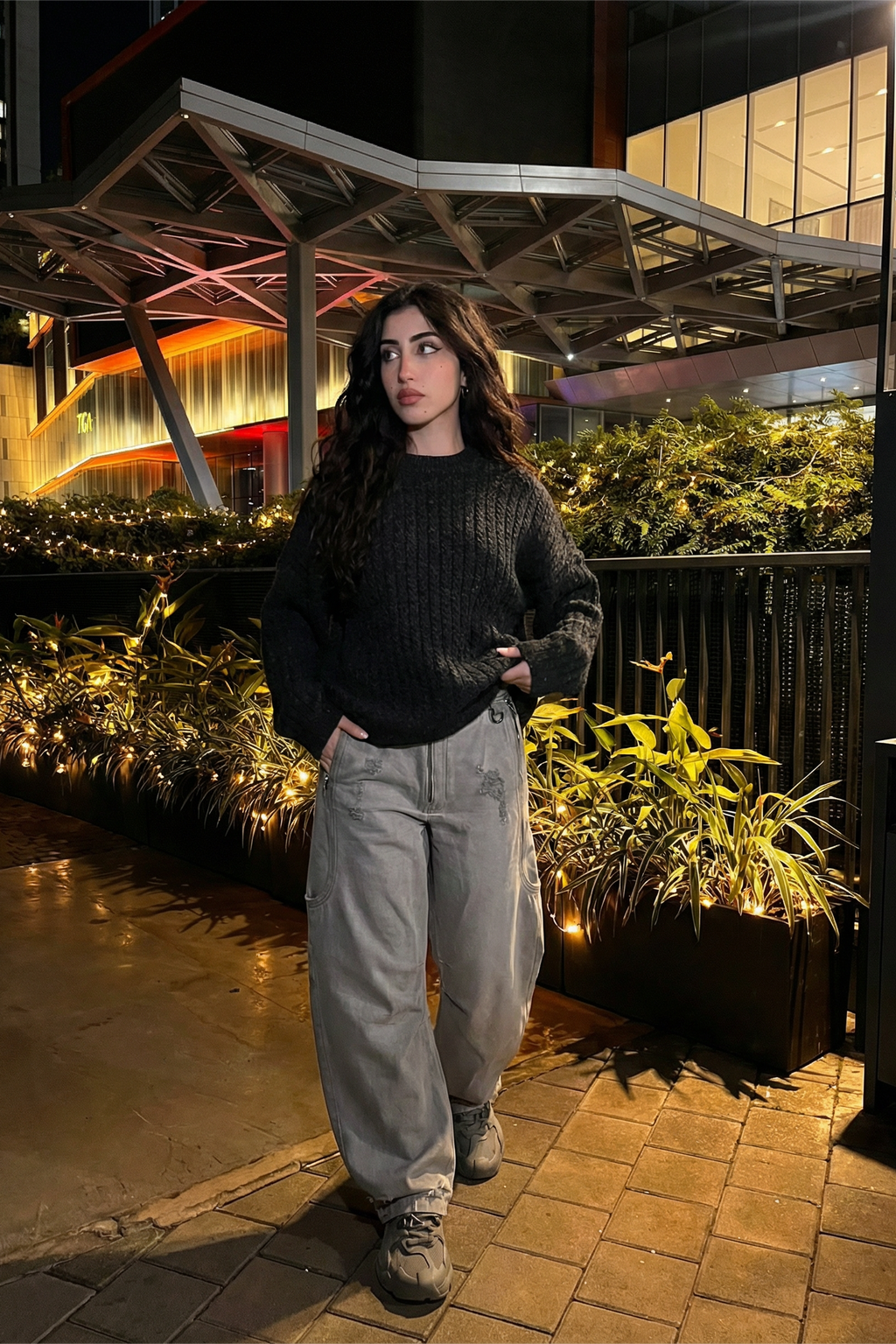 Textured boxy fit knitwear