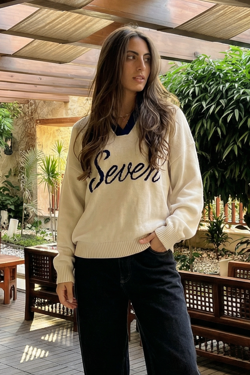 Relaxed fit knit polo