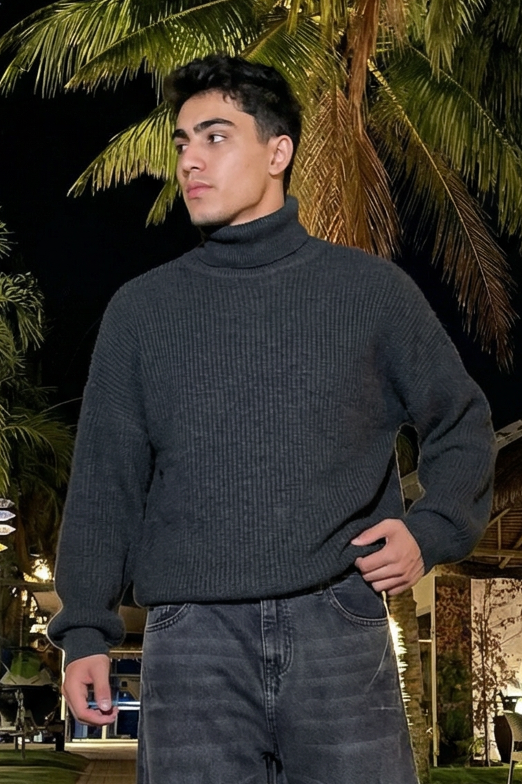 basic high neck knitwear