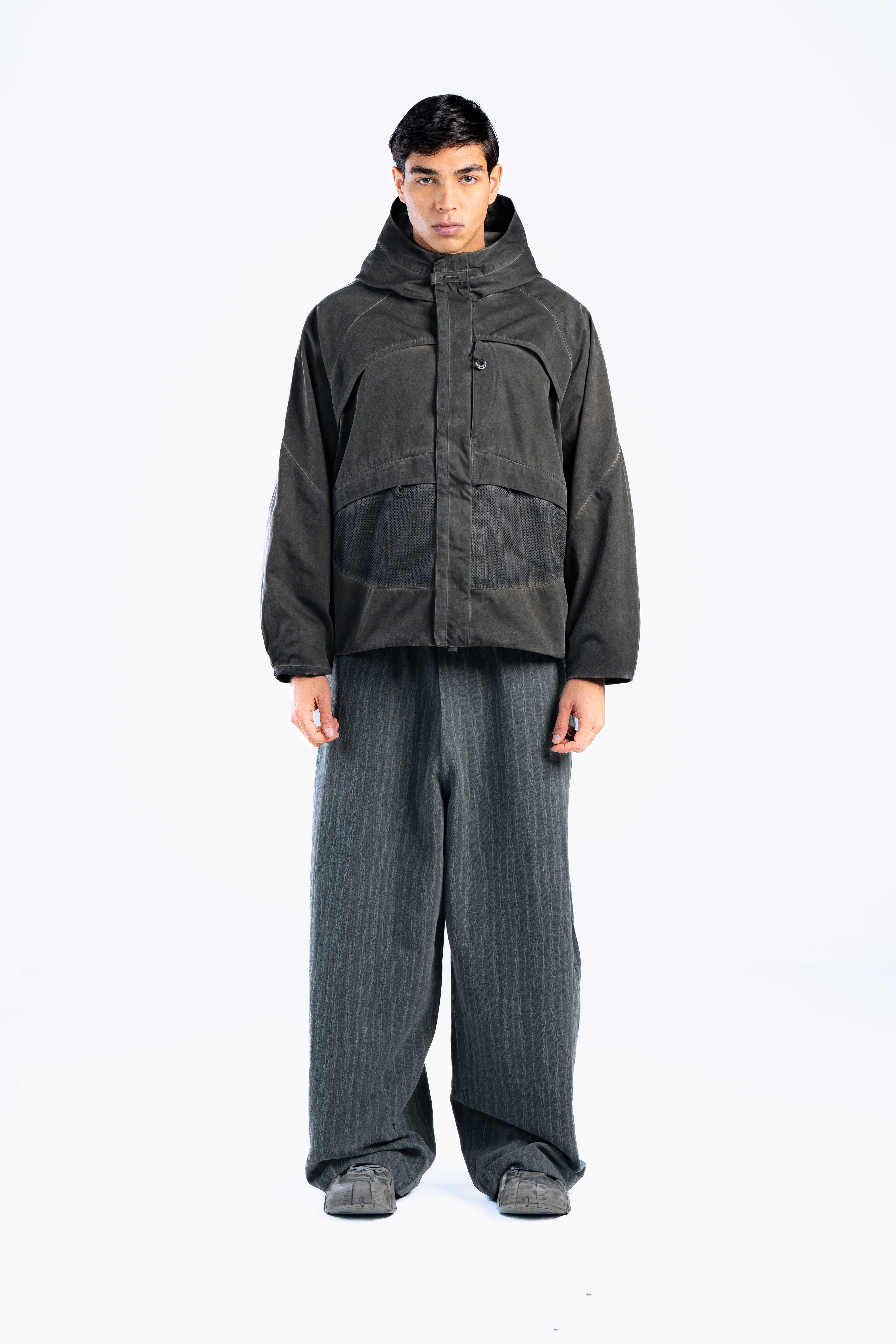 Washed green Technical Utility Jacket