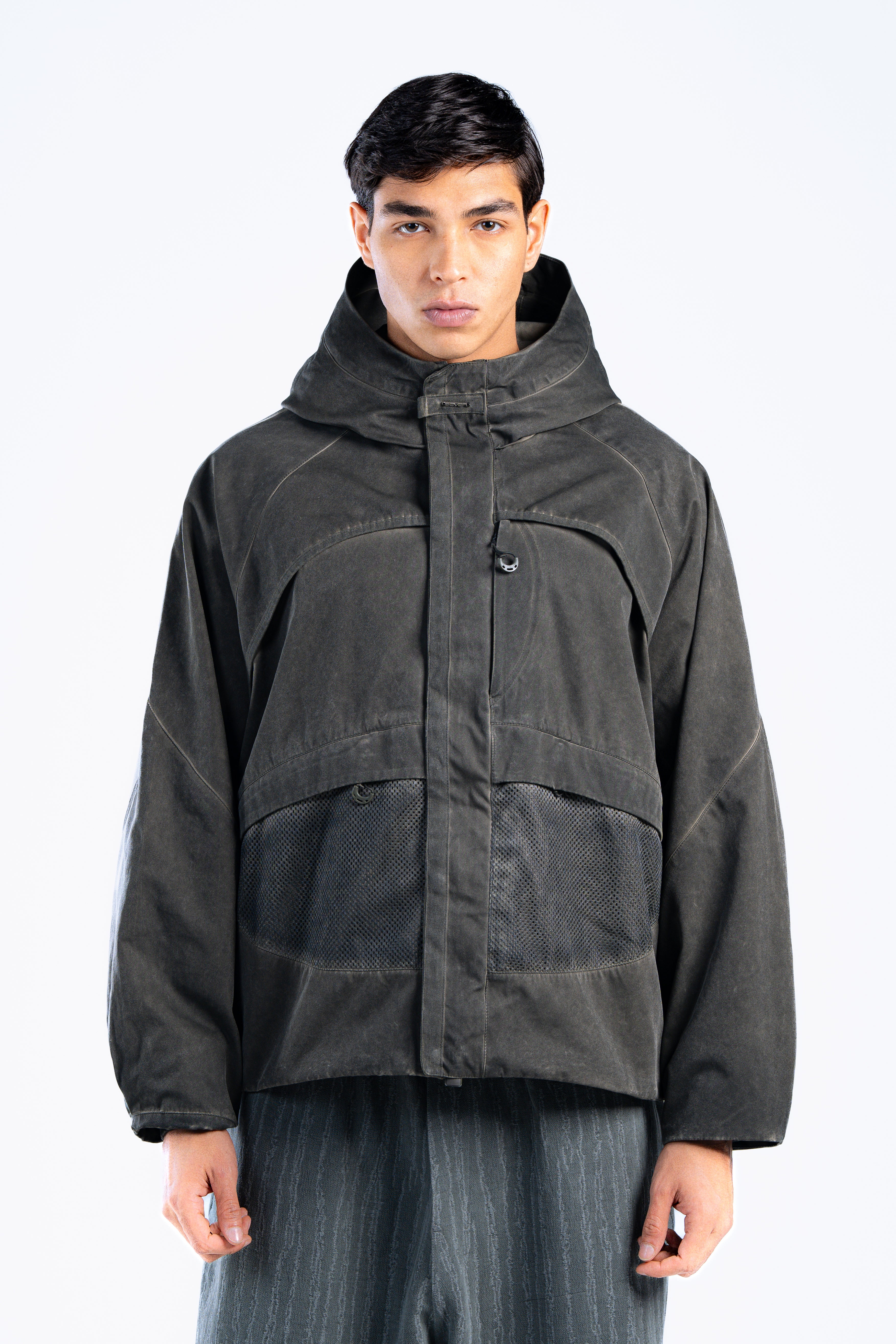 Washed green Technical Utility Jacket