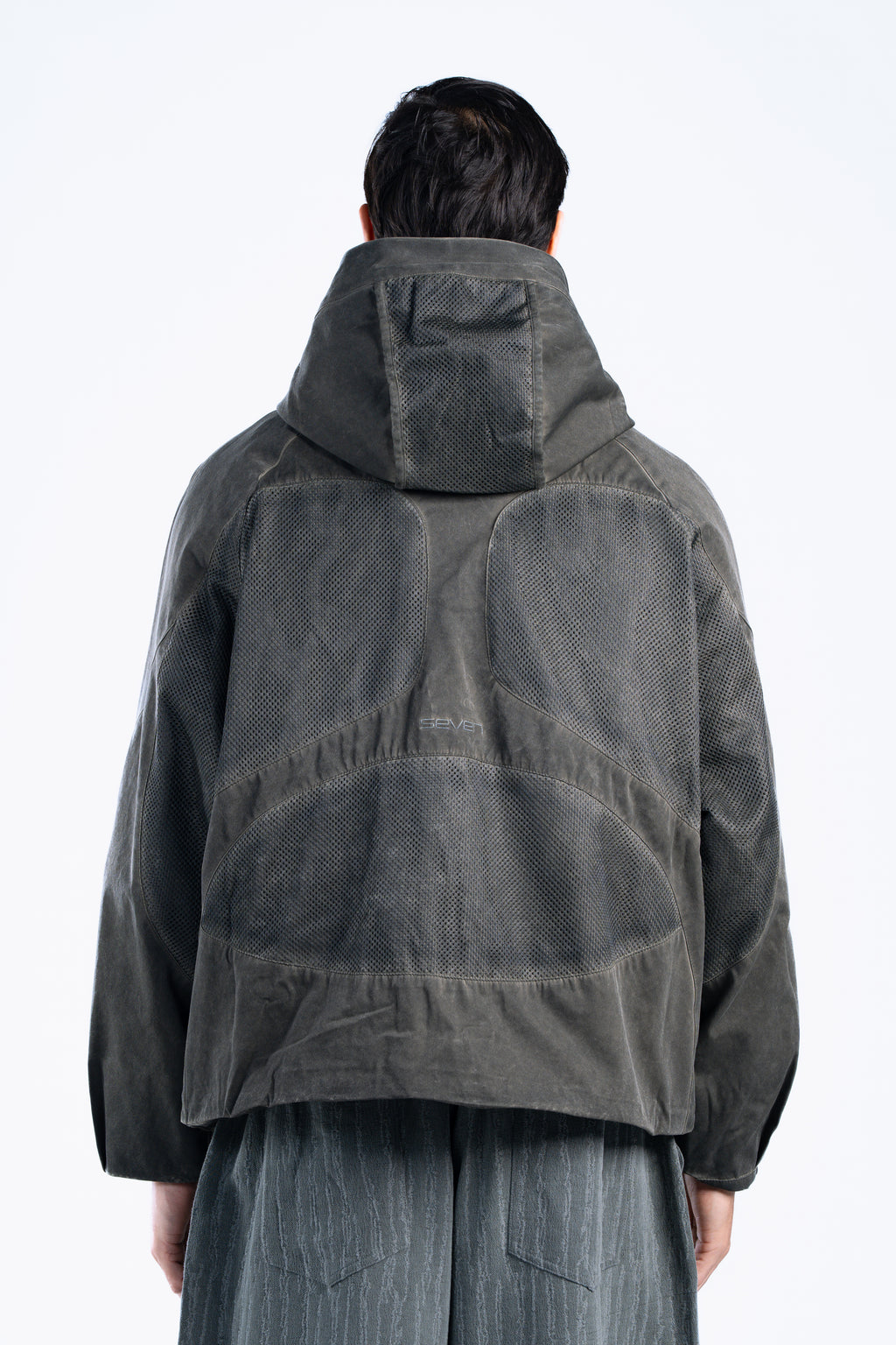 Washed green Technical Utility Jacket