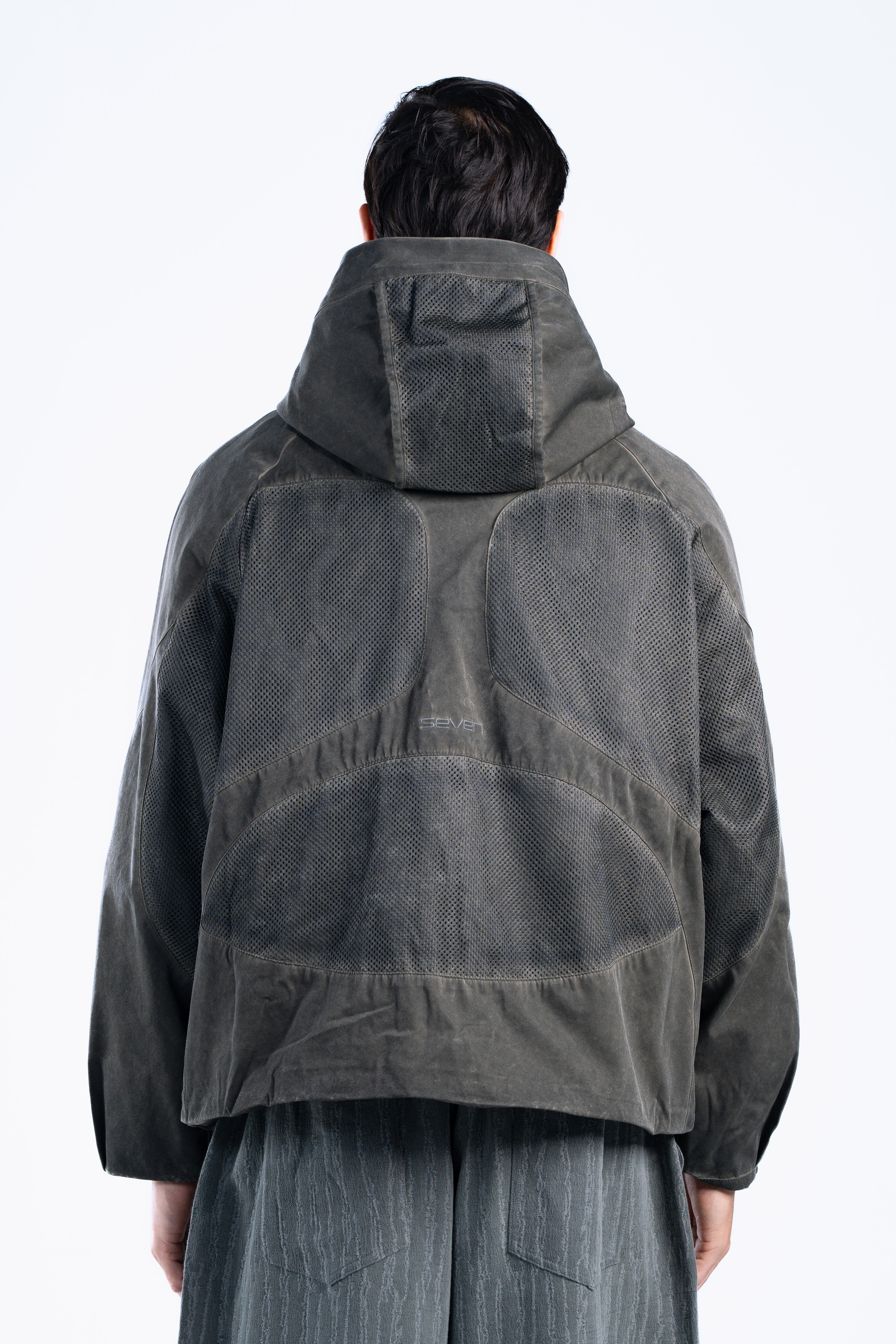 Washed green Technical Utility Jacket